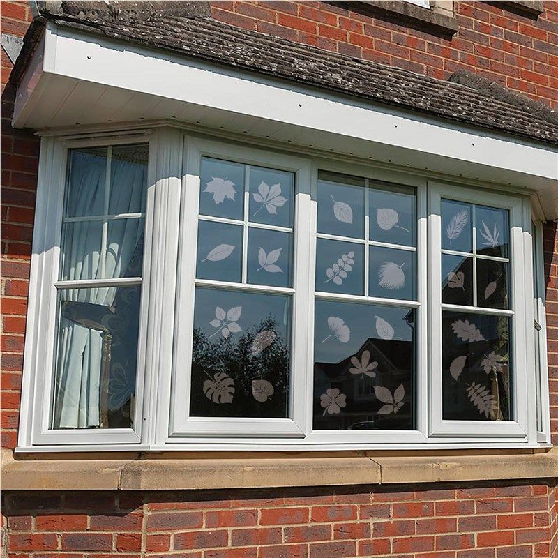树叶防撞窗贴警示保护鸟类免受撞击玻璃橱窗装饰白色静电玻璃贴纸,家居饰品,创意礼品,淘宝优惠券,粉丝福利购,淘宝优惠卷