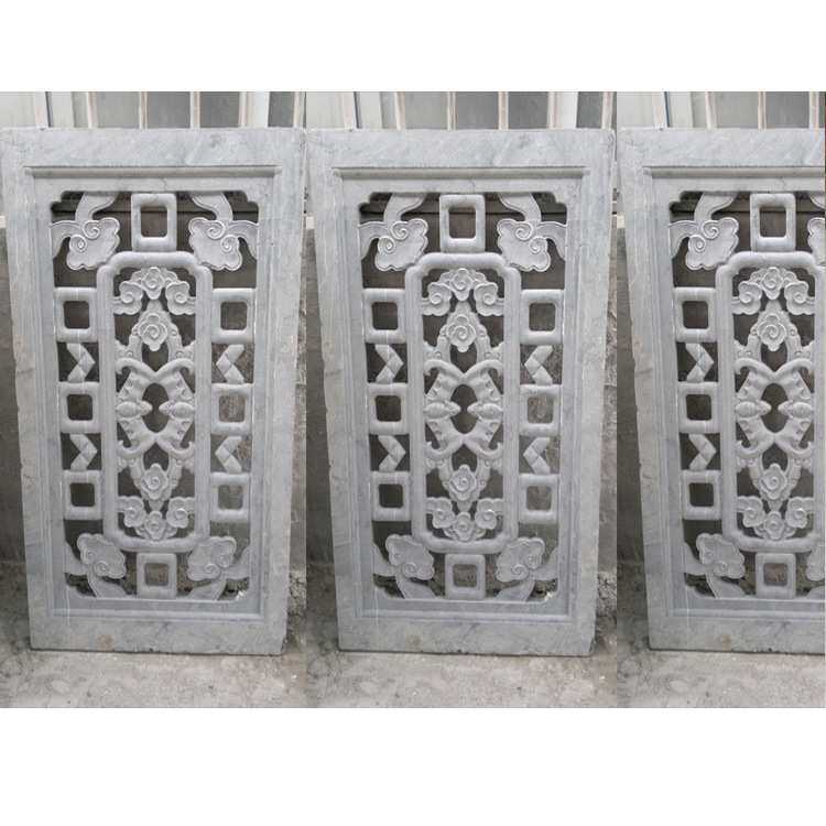 石材雕刻花窗图案 农村石雕窗纸厂家 古建石制窗户花价格
