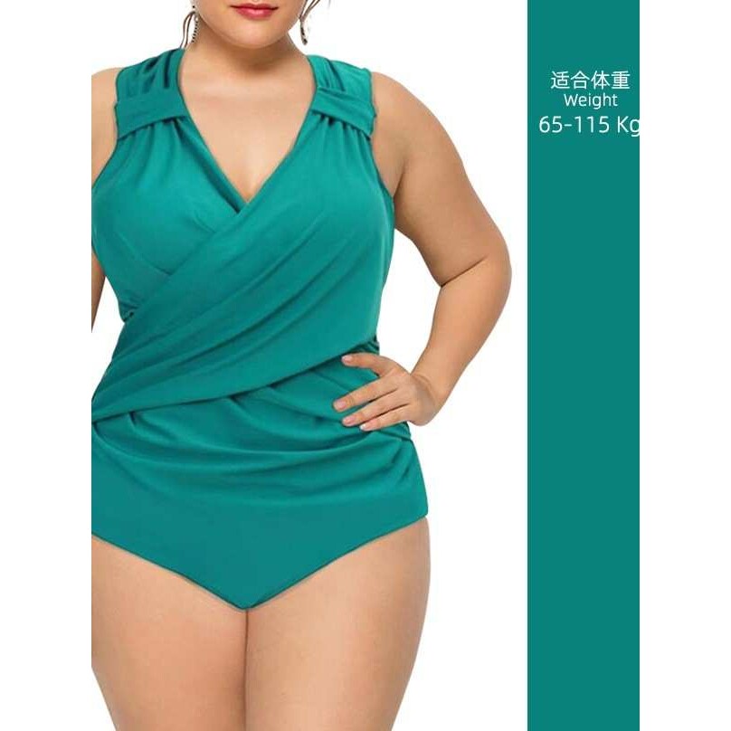胖mm200斤大码泳衣女2024年遮肚显瘦加肥连体泳装遮肉宽松ins钢托
