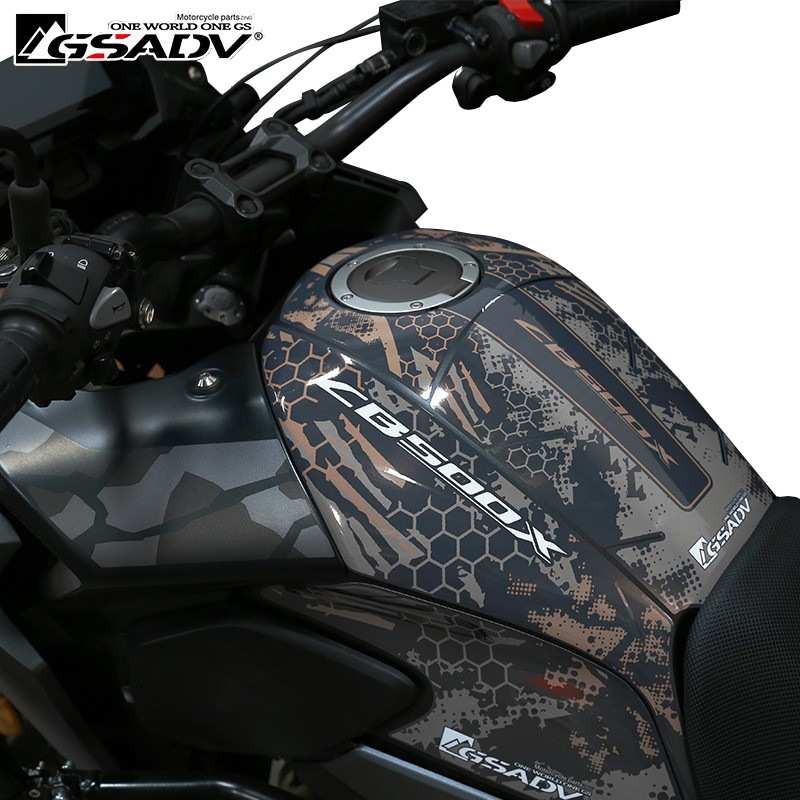 GSADV适用本田CB400X/CB500X油箱贴防擦贴油箱保护贴防磨鱼骨个性