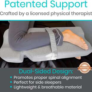 侧睡者用帮助缓解下背痛A8腿部抬高脚垫记忆棉膝盖楔形枕