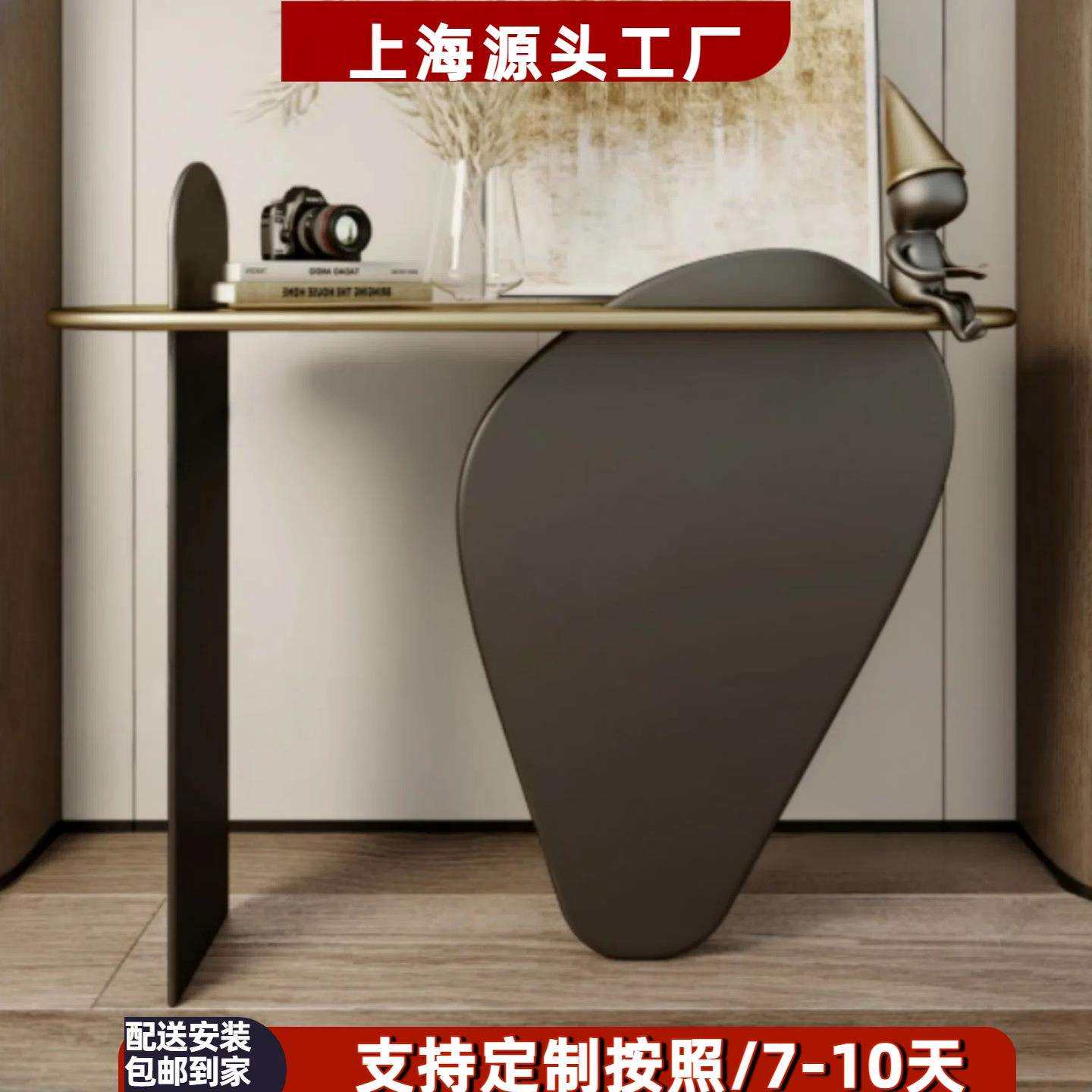 入户设计师轻奢玄关桌走廊酒店意式别墅玄关台艺术条案大堂端景台