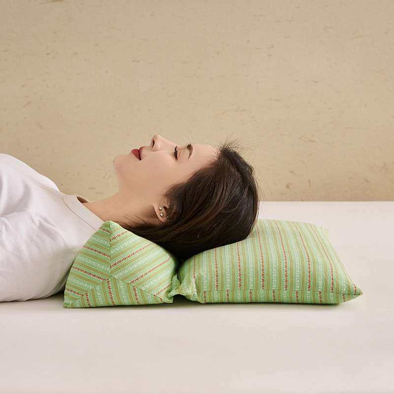 三角牵引组合颈椎枕2025夏季荞麦枕头家用成人护颈枕老人午睡枕頭