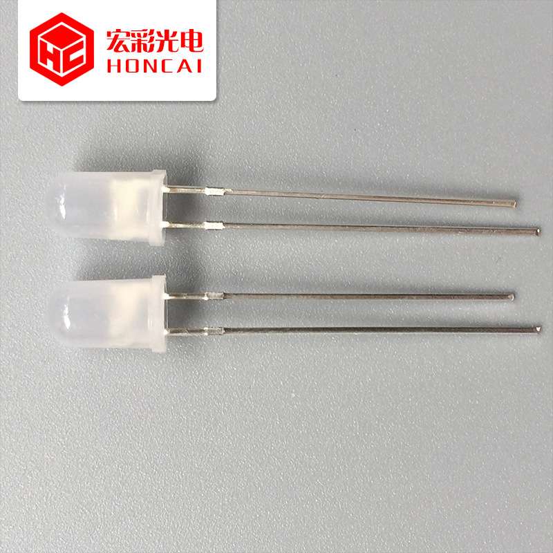 F5MM七彩快闪雾状磨纱发光二极管 RGB自闪LED灯珠