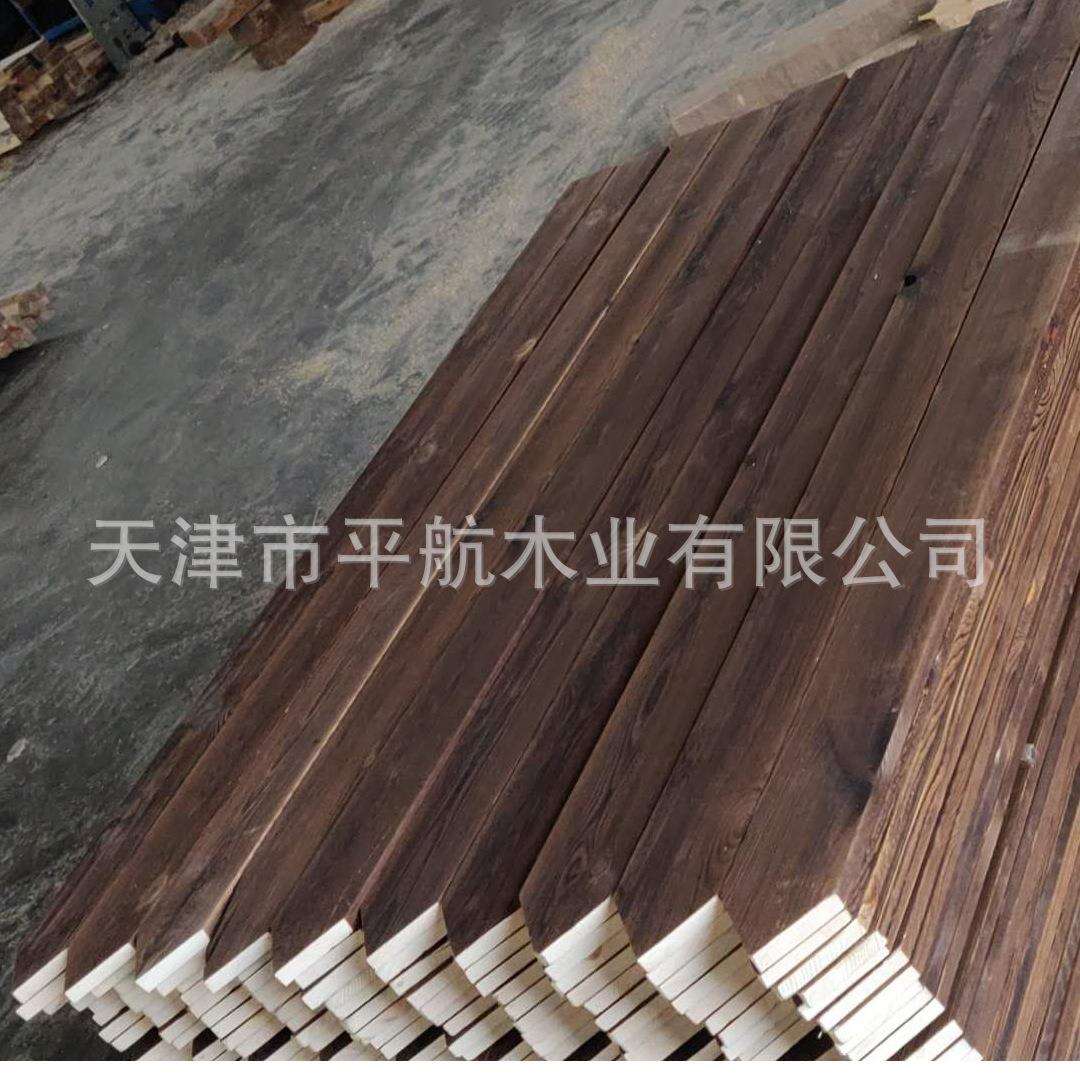 樟子松园林公园护栏防腐碳化木阳台地板楼梯建筑建材实木
