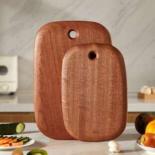食品级乌檀木整木菜板家用防霉实木切菜板双面小案板水果砧板