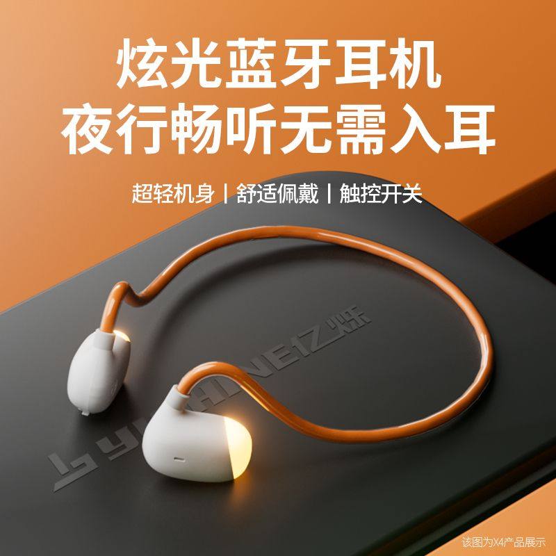 亿烁蓝牙耳机开放式呼吸灯夜跑图片
