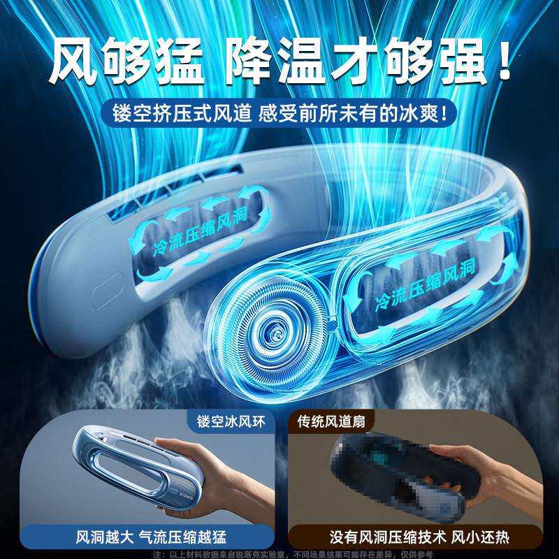 G5J便携式挂脖风扇2025新款超长续航学生制冷小电