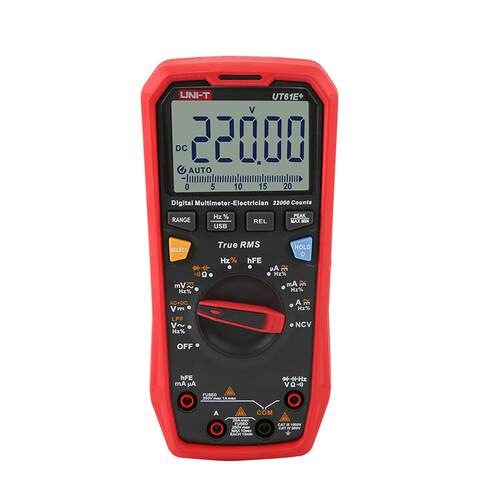 新品优利德UT61E+高精度真有效值数字万用表电压电流电阻电容