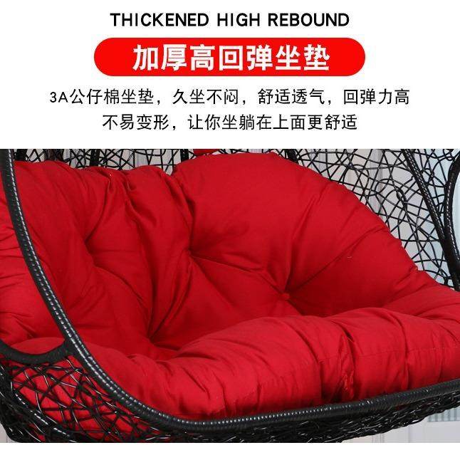 吊篮垫子吊椅靠垫单人双人摇篮秋千坐垫可拆洗布套吊床鸟巢垫