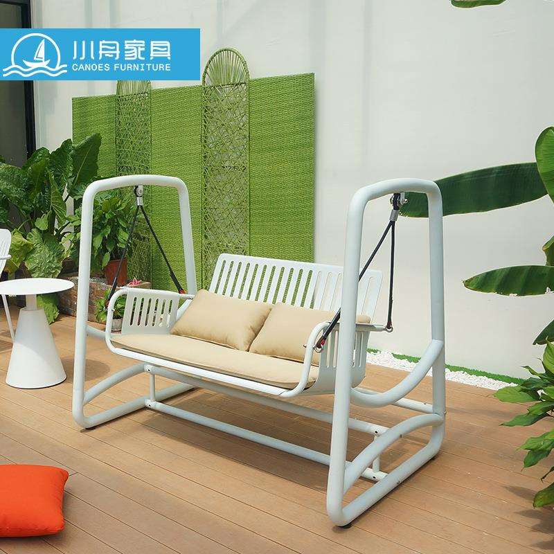 室外庭院秋千不锈钢防腐防水花园吊椅 创意设计 阳台户外秋千