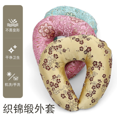 u型枕午睡枕蚕沙荞麦枕头颈椎护颈枕靠枕脖子汽车飞机旅行U形枕头