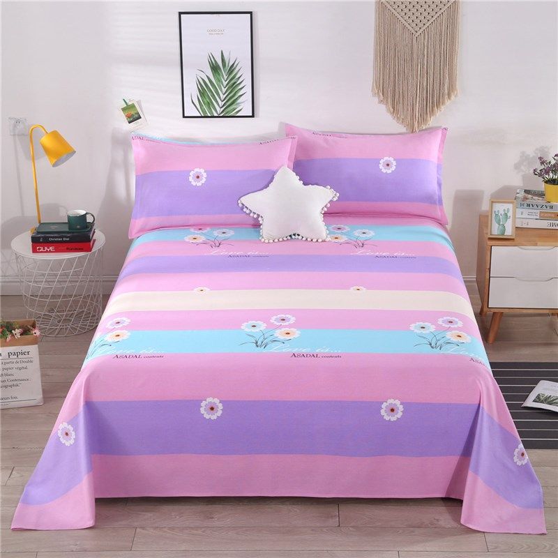 加厚纯棉老粗布床单单件印花床单三件套单双人床单大炕单学生宿舍,床上用品,床单,淘宝优惠券,粉丝福利购,淘宝优惠卷