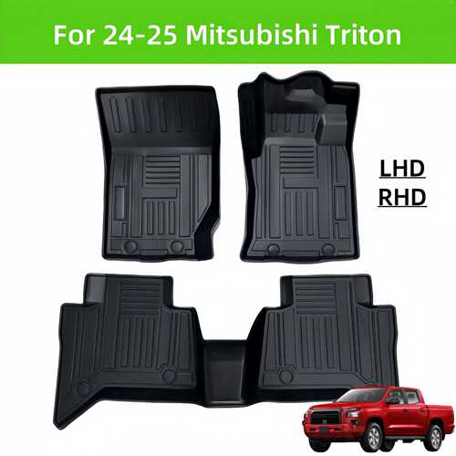 For24-25Mitsubish Triton Waterproof Carpet TPE Car Floor Mat