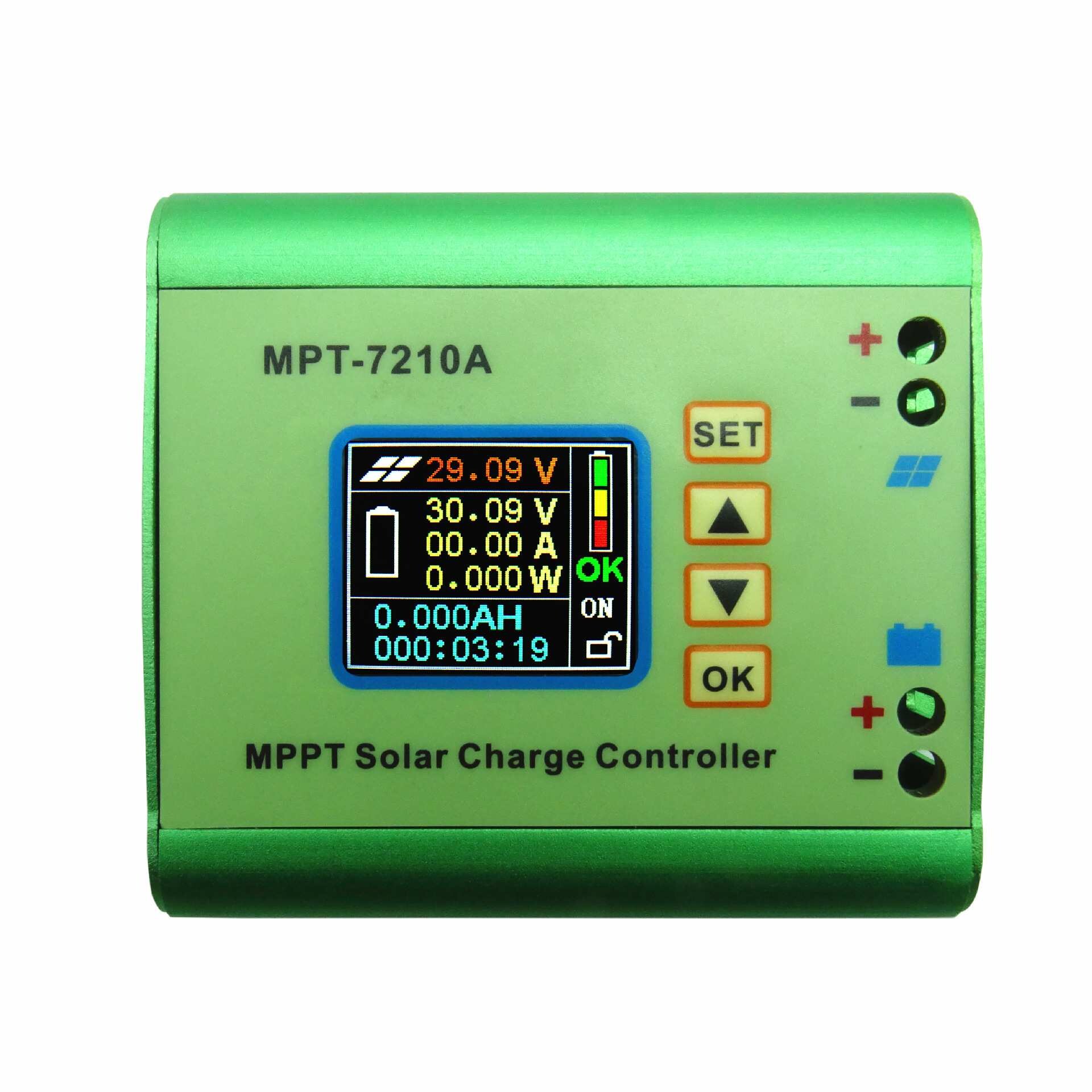 mppt 太阳能控制器 电压电流表 数控升压模块 24V到72v电池充电器