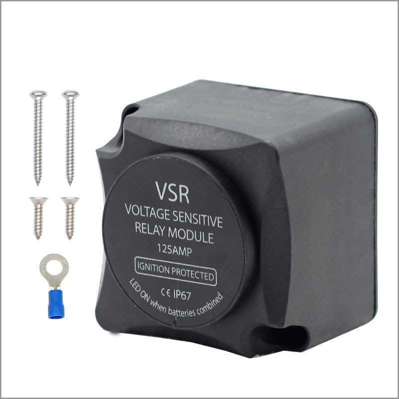 ONEGOL 游艇船舶双电池隔离器12V 125A 自动充电器敏感继电器VSR
