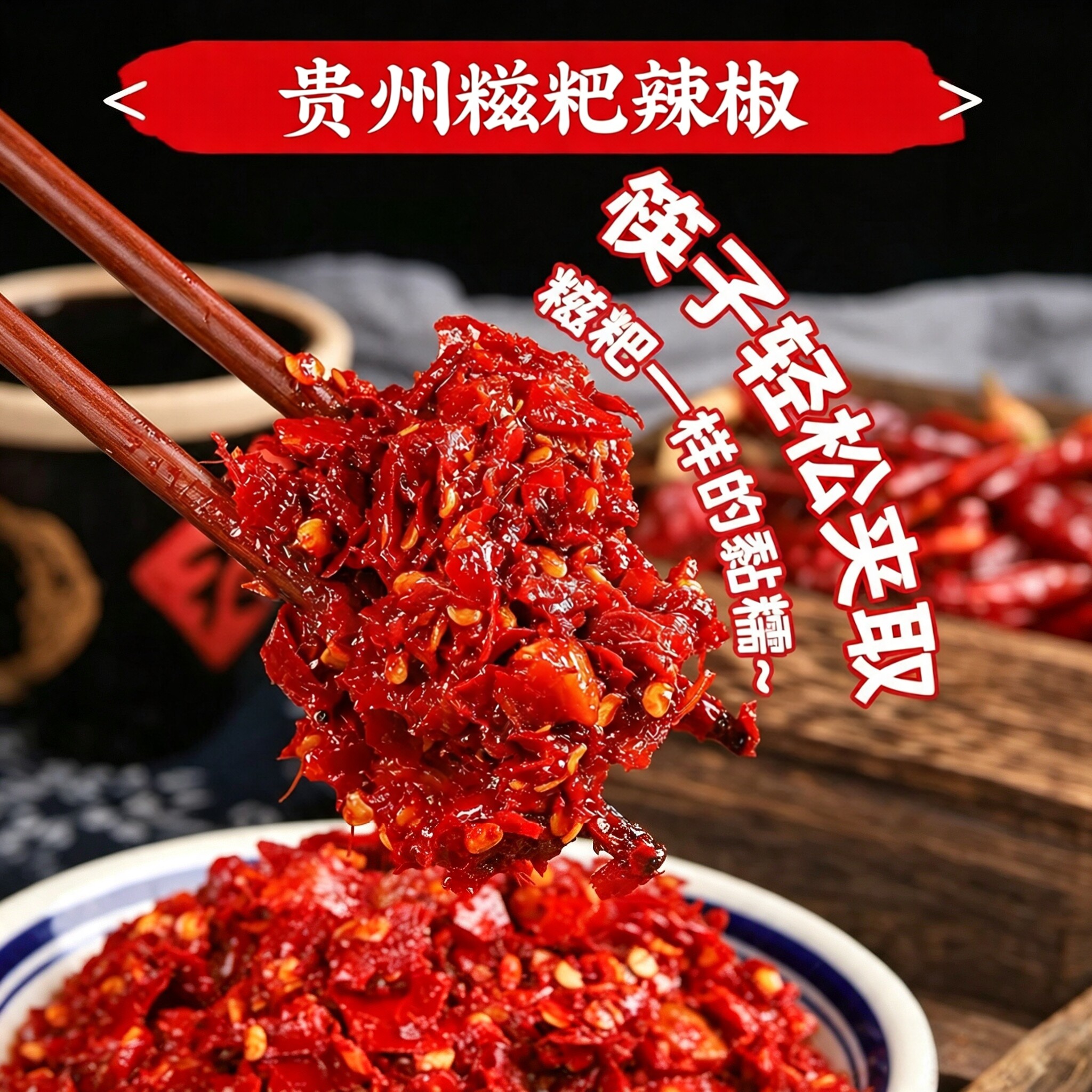 贵州手工糍粑辣椒香辣火锅底料