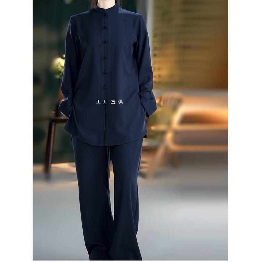 春秋季棉麻类太极服男女新款多色太极拳武术表演练功团体比赛服装