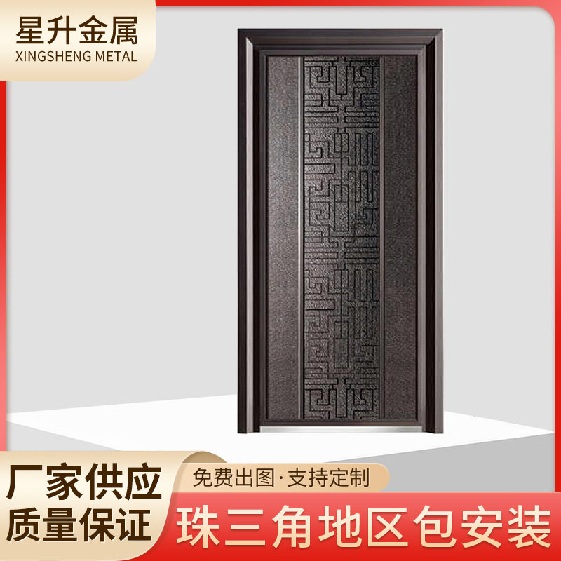 厂家直销铝合金庭院防盗大门小区花园大门豪华别墅庭院大门