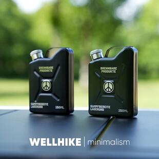 WELLHIKE户外露营304不锈钢5盎司反战酒壶随身携带酒壶酒桶燃料桶