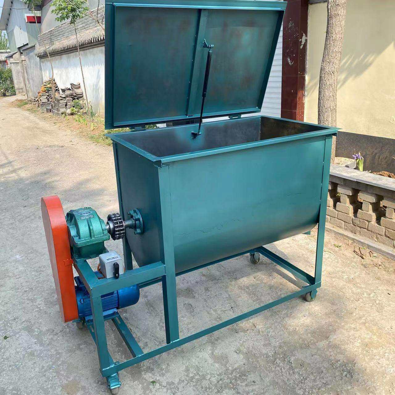 花椒茴香混合拌料机 不锈钢卧式混合机 拌料设备 大型卧式混合搅