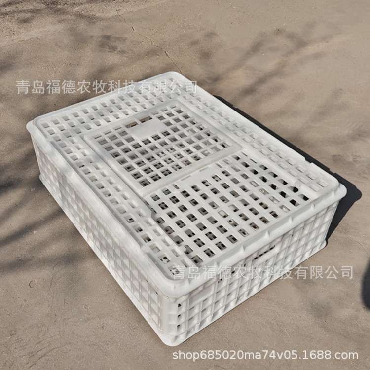 成鸡鸭鹅运输笼 特大号加厚长方形鸡笼子家禽用 拉鸡笼方形鸡筐
