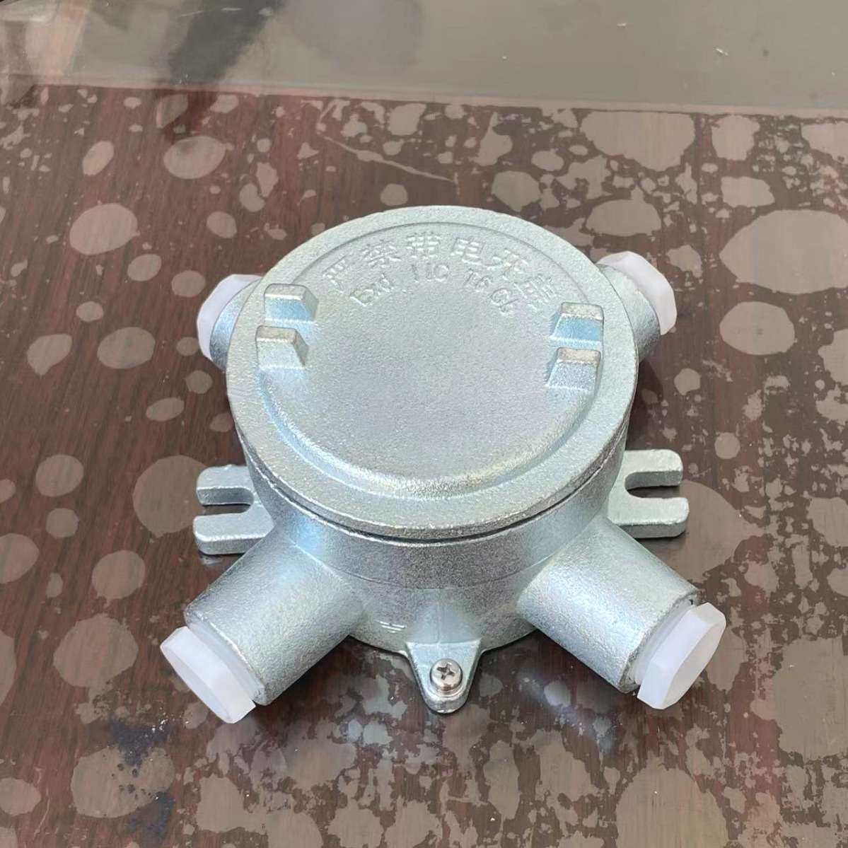 防爆接线盒铸钢Q235镀锌化工粉尘环境三通IIC端子密封粉尘防护