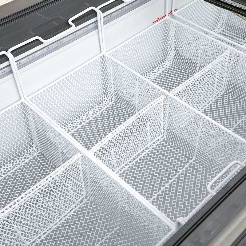组合柜圆弧玻璃门雪糕冷柜冰柜冷藏冷冻展示饮料卧式商用冷链