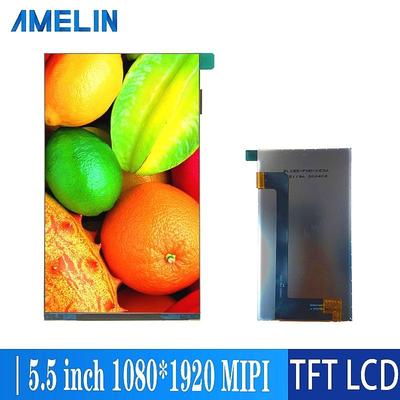 5.5寸TFTIPS型液晶显示屏1080x1920亮度800MIPI可带LCD触摸屏
