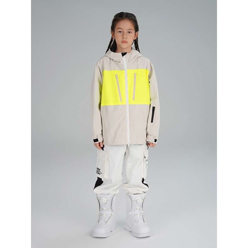 雪怡派儿童滑雪服套装男童女童防风防水保暖滑雪装备大童小童滑雪