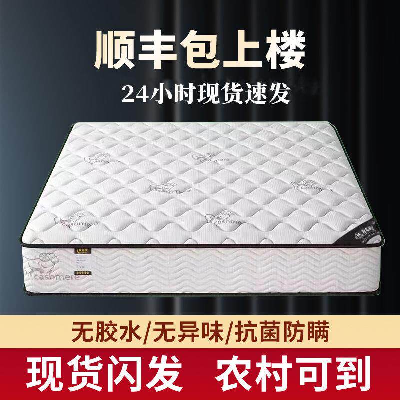 席梦思弹簧床垫十大名牌软硬两用20CM经济型乳胶椰棕家用租房