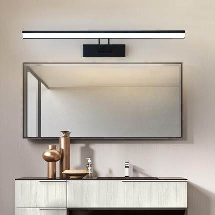 镜前灯led浴室卫生间灯具镜柜镜画灯壁射灯黑色化妆灯具厂家