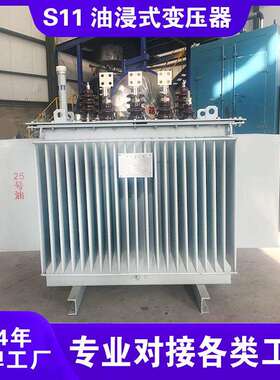 S13-1250KVA/10-0.4kv油浸式变压器油变全铜全密封电力变压器