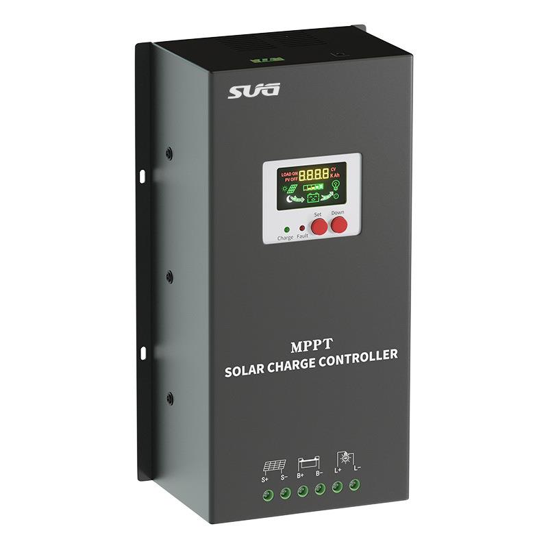 MPPT太阳能控制器80A 12V-48V光伏智能锂电控制器 跨境爆款