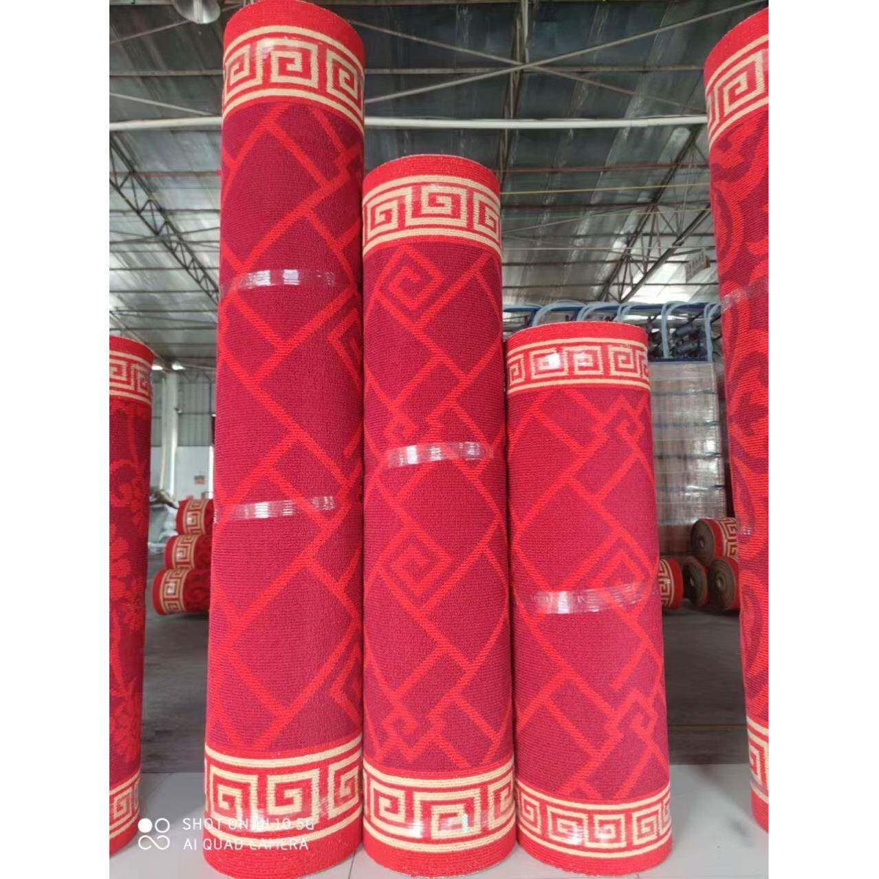 红地毯加厚迎宾走廊结婚用地毯喜婚庆婚礼布置喜庆无纺布楼梯