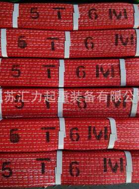 尼龙吊带5t9m 涤纶吊装带5t7m 彩色吊装带 双扣环眼吊带