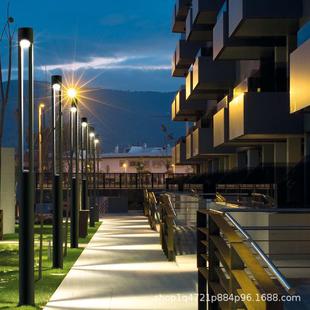 户外庭院灯高杆灯别墅草坪灯简约园林景观公园花园灯高杆3米路灯