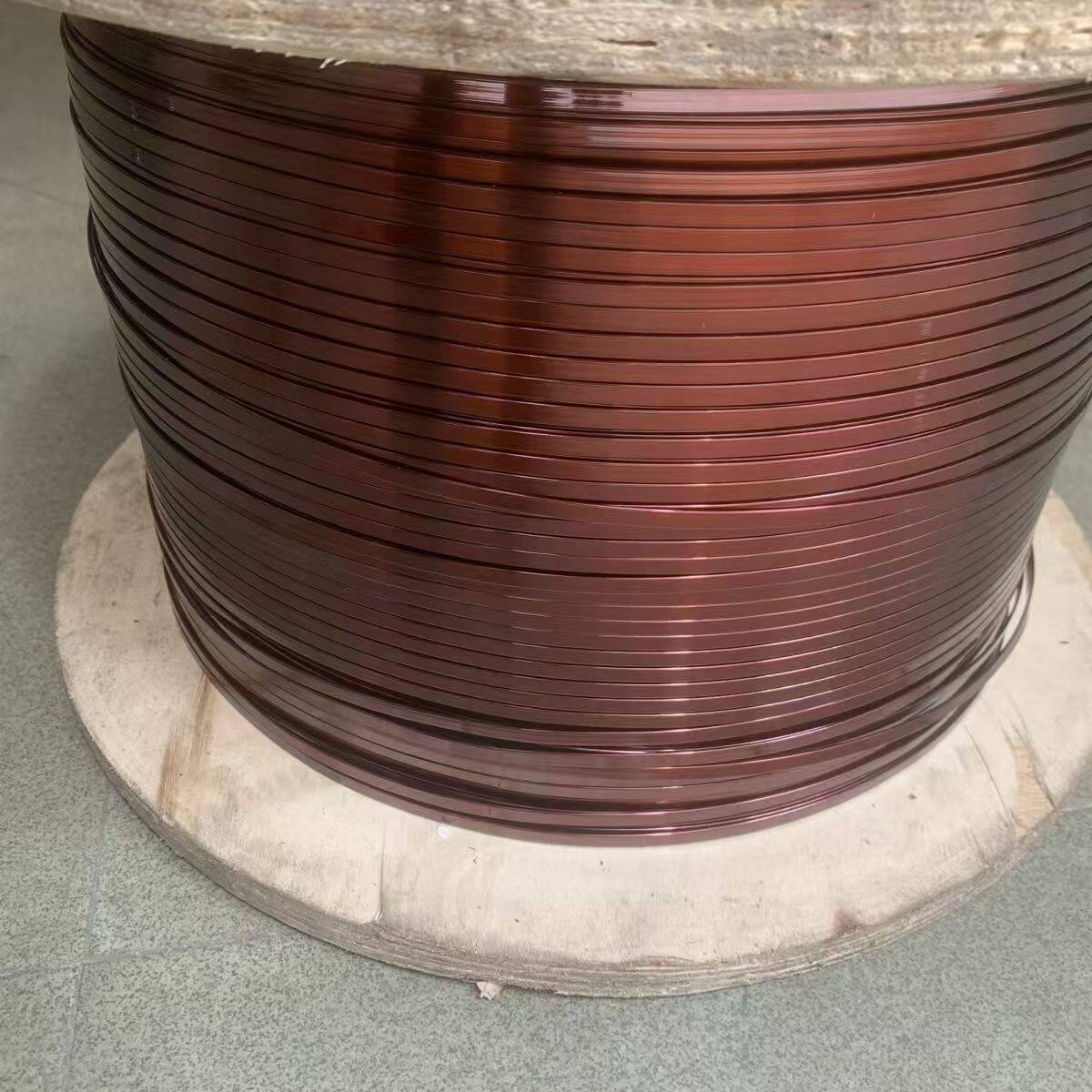 漆跑扁铜线变压器电机漆泡扁铜线聚酯亚胺漆跑线180级200级漆跑铜