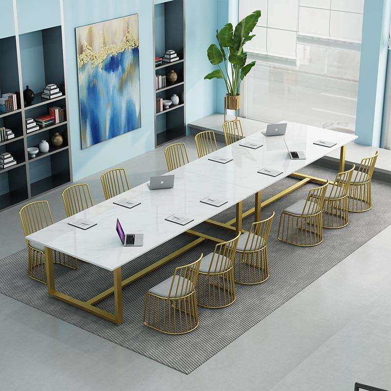 白色长条会议桌阅览室铁艺大理石长桌简约铁艺办公桌椅室内书桌,模玩/动漫/周边/娃圈三坑/桌游,模型制作工具/辅料耗材,淘宝优惠券,粉丝福利购,淘宝优惠卷