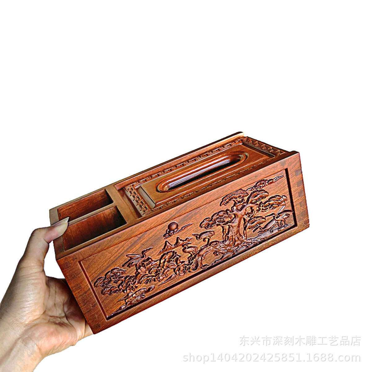 实木纸巾盒越南花梨木榫卯抽纸盒创意家用客厅多功能餐巾纸盒
