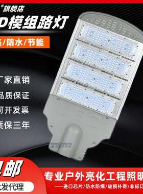 led模组路灯50W100W150W市政道路照明户外防水工程市电220V路灯头