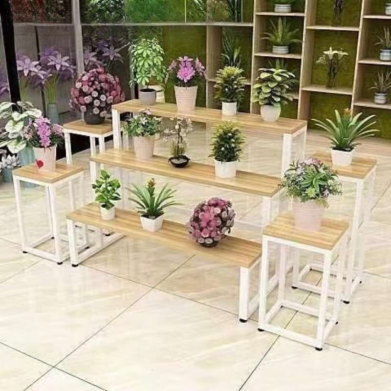 花店花架鲜花铁艺陈列架阶梯式客厅花架子置物架家用简易立式商用