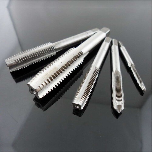 胜达工具45件M6-M24公制丝锥板牙套装合金工具钢攻丝组合丝攻组套