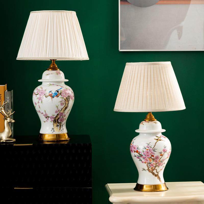 新中式粉彩瓷景德镇陶瓷台灯客厅卧室酒店床头灯简约大气装饰灯具,模玩/动漫/周边/娃圈三坑/桌游,模型制作工具/辅料耗材,淘宝优惠券,粉丝福利购,淘宝优惠卷