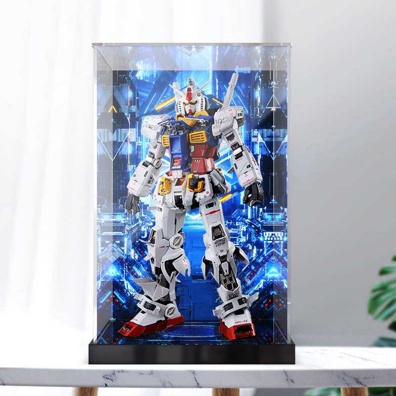 亚克力展示盒适用高达PG1/60全系列敢达强袭红色异端高透明防尘罩