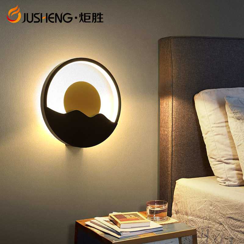 炬胜led壁灯 简约现代创意日出装饰过道灯酒店客房日落卧室床头灯