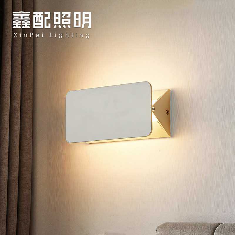 北欧长条床头灯现代卧室灯简约led创意个性过道酒店客房床头壁灯