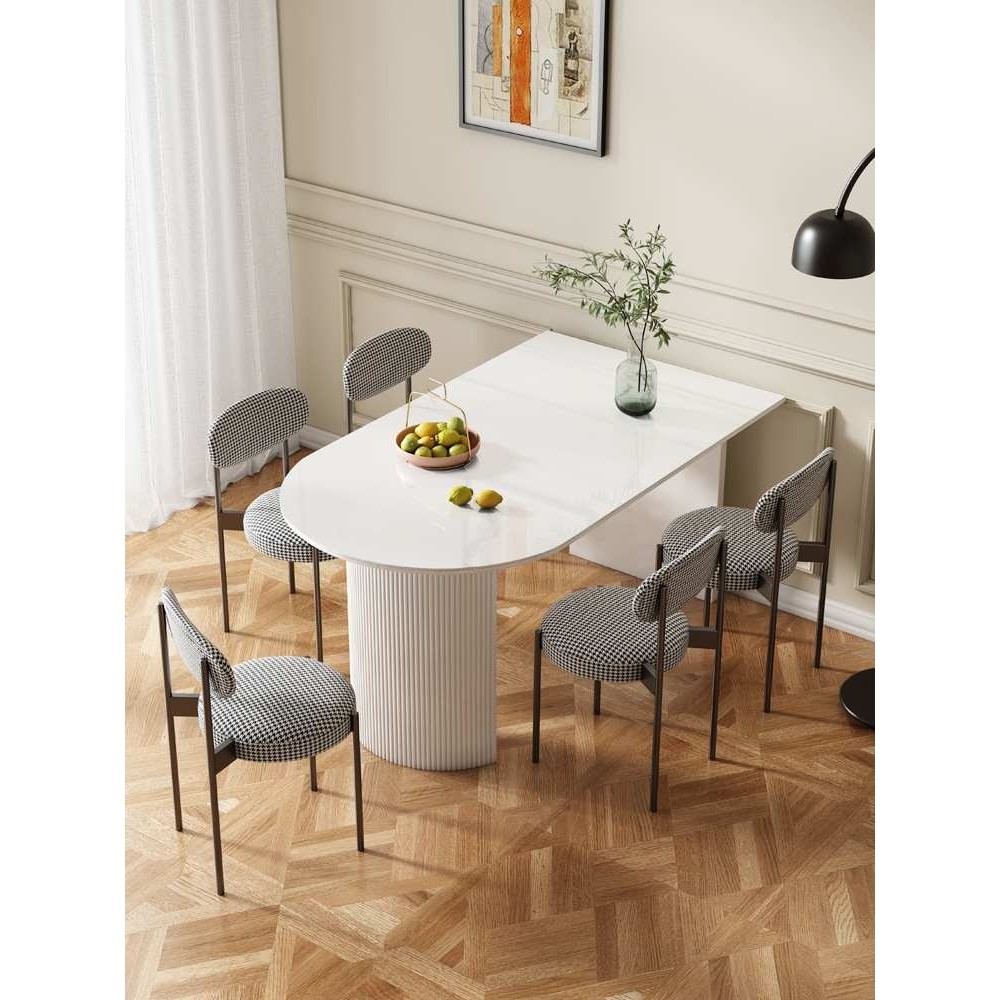 半岛台餐桌椅组合一体家用小户型椭圆形餐台轻奢简约岩板吃饭桌子,模玩/动漫/周边/娃圈三坑/桌游,模型制作工具/辅料耗材,淘宝优惠券,粉丝福利购,淘宝优惠卷