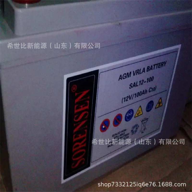 索润森蓄电池SAL12-100照明UPS不间断电源12V100AH电厂及电站