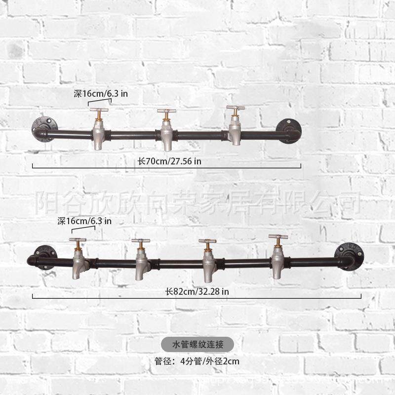 门后挂钩挂衣架复古工业风格玄关进门上挂架壁浴室挂衣钩